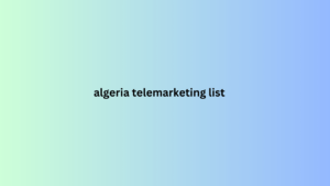 algeria telemarketing list