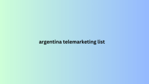 argentina telemarketing list