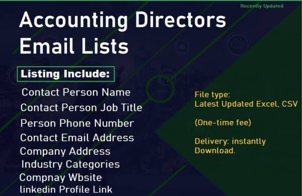 Accounting Directors Customer service Email Datas Trial