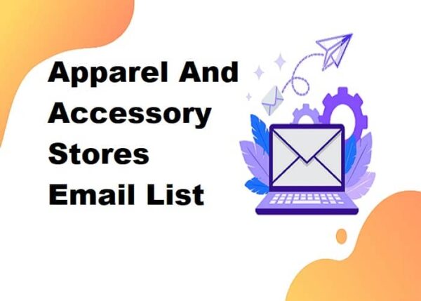 Apparel And Accessory Stores Customer service Email Data