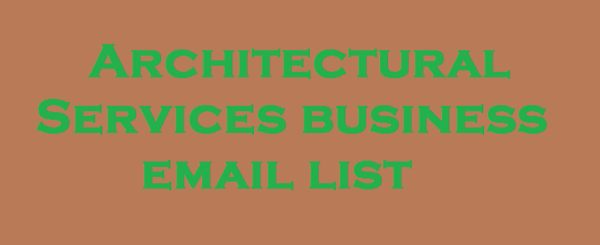 Architectural Services Customer service Email Data