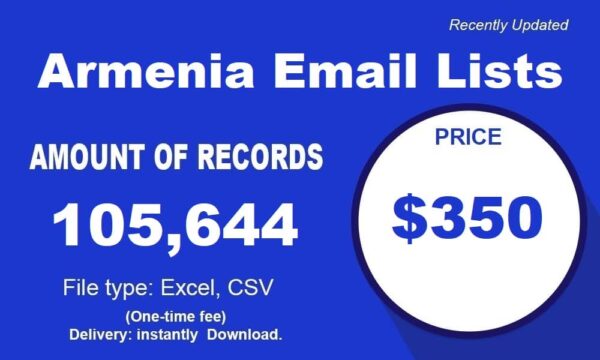 Armenia 100k Customer service Email Data