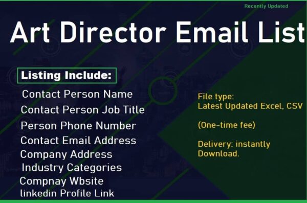 Art Director Customer service Email Data