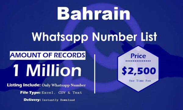 Bahrain Customer service WhatsApp Data 1 Million