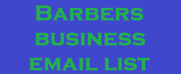 Barbers Customer service Email Data