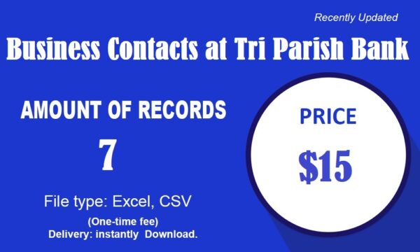 Business Contacts at Tri-Parish Bank