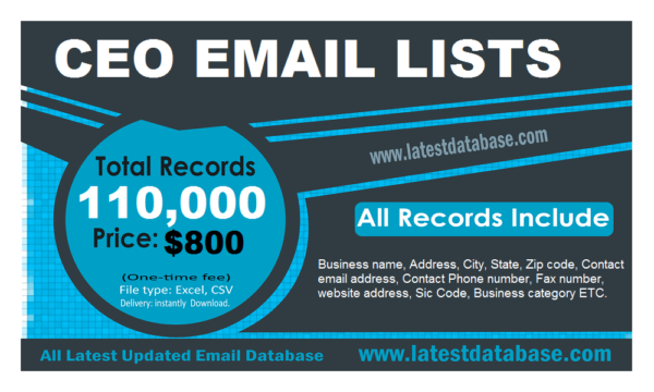 CEO Customer service Email Datas