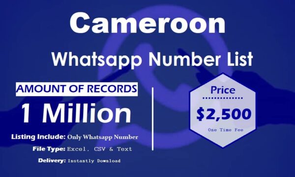 Cameroon Customer service WhatsApp Data 1 Million