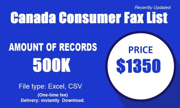 Canada Consumer Fax List