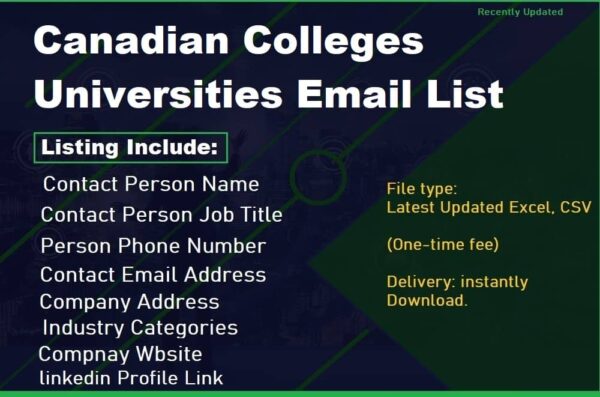 Canadian Colleges Universities Customer service Email Data