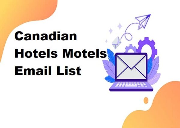 Canadian Hotels Motels Customer service Email Data