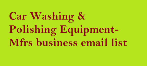 Car Washing & Polishing Customer service Email Data