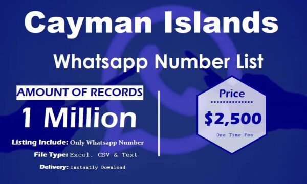 Cayman Islands Customer service WhatsApp Data 3 Million