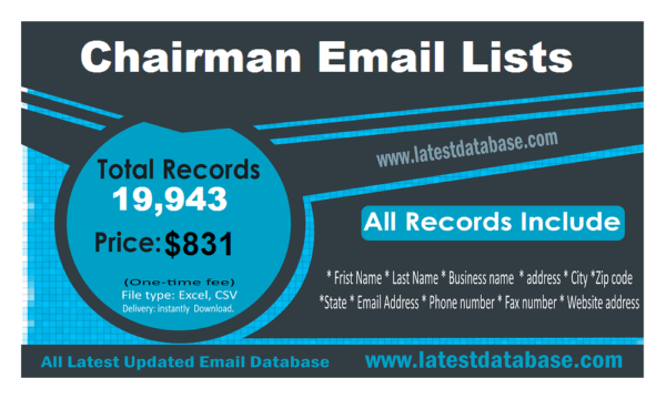 Chairman Customer service Email Datas