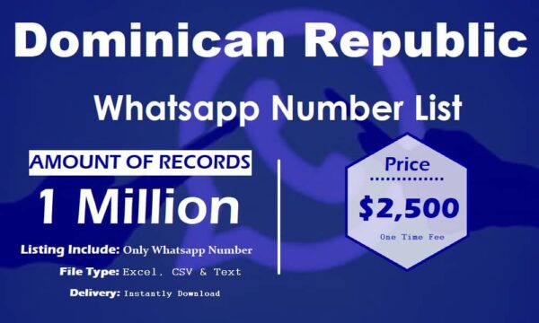 Dominican Republic Customer service WhatsApp Data 50K