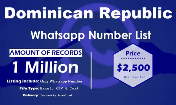 Dominican Republic Customer service WhatsApp Data Trial