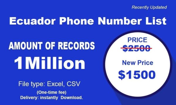 500K Test Ecuador Customer service Phone Data