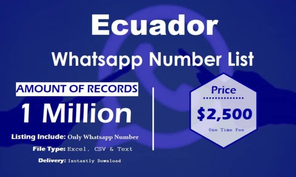 Ecuador Customer service WhatsApp Data 1 Million