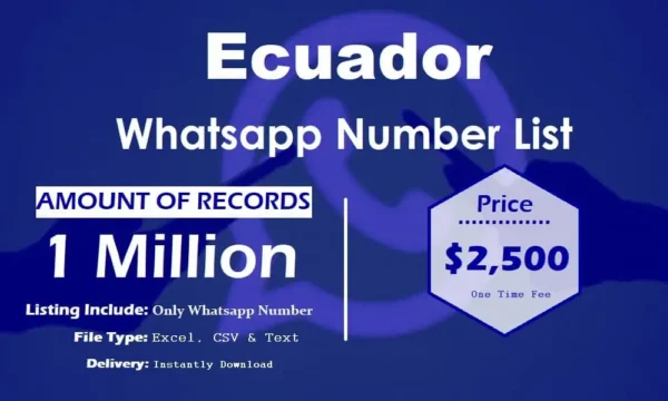 Ecuador Customer service WhatsApp Data 3 Million