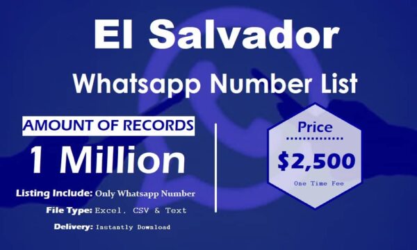 El Salvador Customer service WhatsApp Data 50K