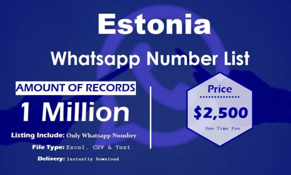 Estonia Customer service WhatsApp Data 100K