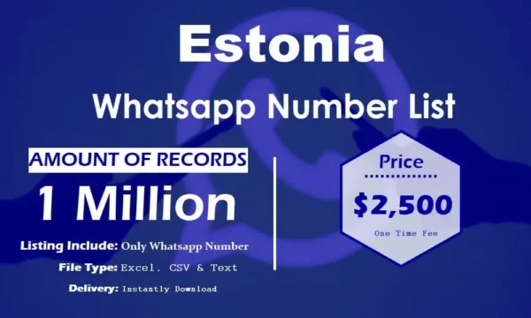 Estonia Customer service WhatsApp Data 3 Million