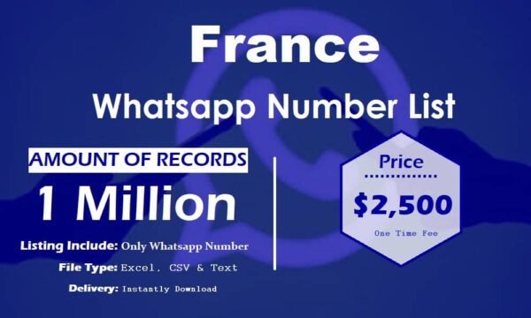 France Customer service WhatsApp Data 3 Million