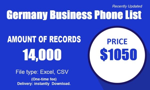 Germany Business Customer service Phone Data