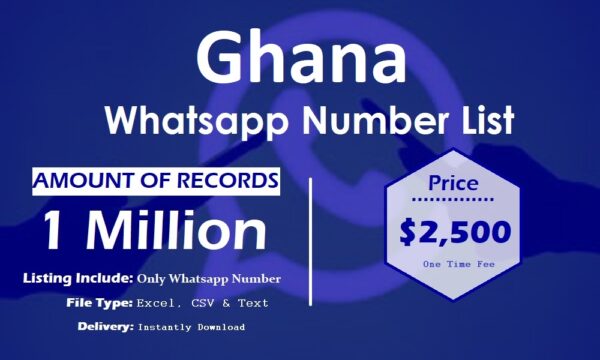 Ghana Customer service WhatsApp Data 50K