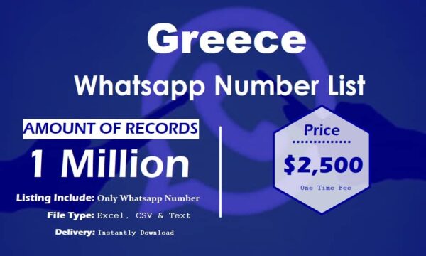 Greece Customer service WhatsApp Data Trial