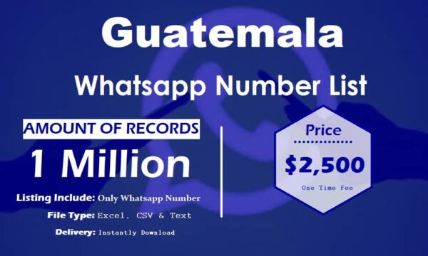 Guatemala Customer service WhatsApp Data 100K