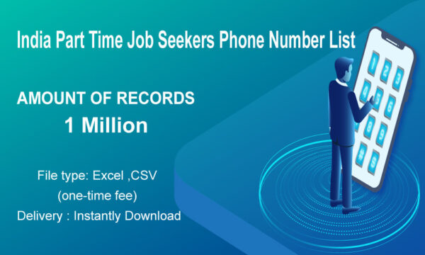 India Part Time Job Seekers Customer service Phone Data Trial