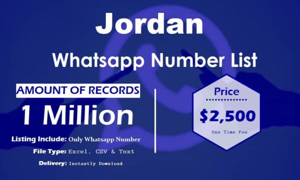 Jordan Customer service WhatsApp Data 3 Million