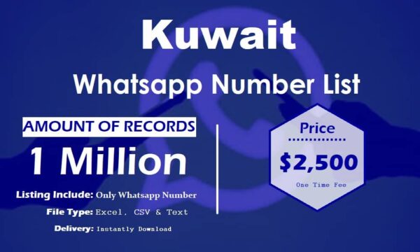 Kuwait Customer service WhatsApp Data 500K