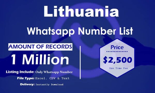 Lithuania Customer service WhatsApp Data 50K