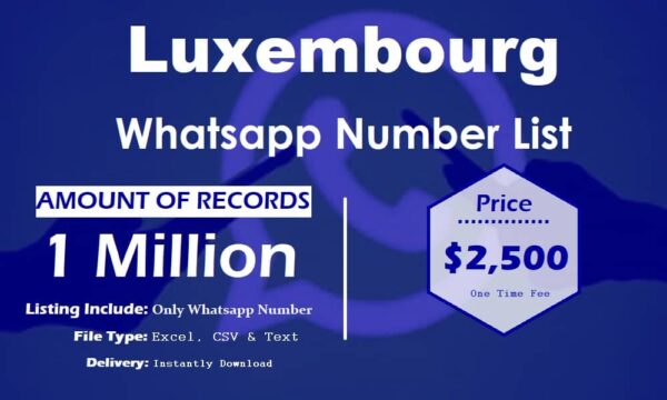 Luxembourg Customer service WhatsApp Data 50K