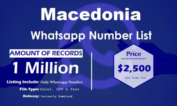 Macedonia Customer service WhatsApp Data 500K