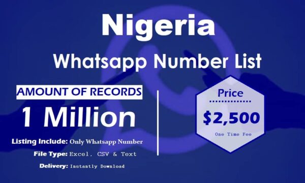 Nigeria Customer service WhatsApp Data 1 Million