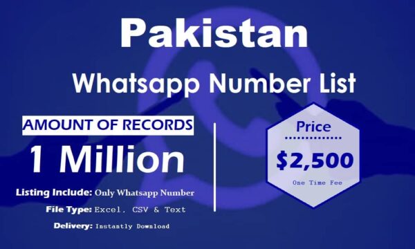 Pakistan Customer service WhatsApp Data 1 Million