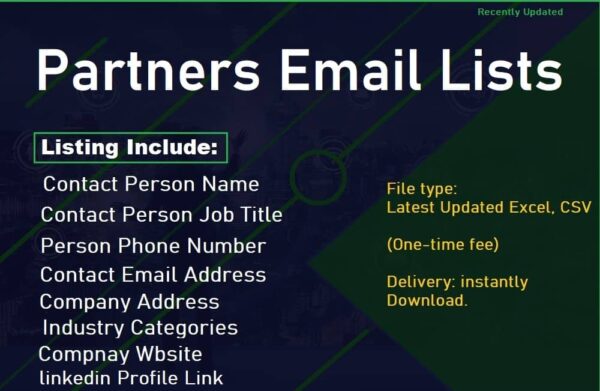 Partners Customer service Email Datas Trial