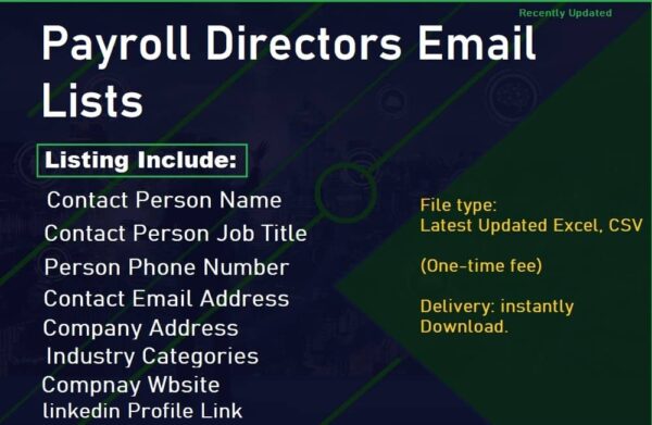 Payroll Directors Customer service Email Datas Trial