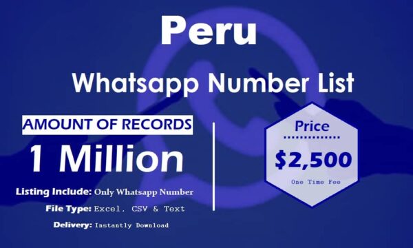 Peru Customer service WhatsApp Data 3 Million