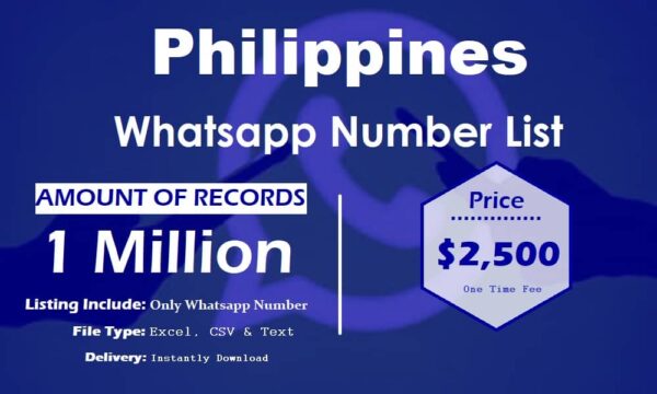 Philippines Customer service WhatsApp Data 500K