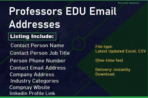 Professors EDU Customer service Email Dataes