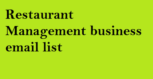 Restaurant Management Customer service Email Data