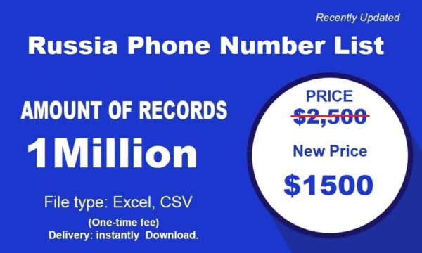 1 Million Full Russia Customer service Phone Data