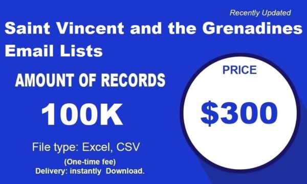 Saint Vincent and the Grenadines Customer service Email Datas