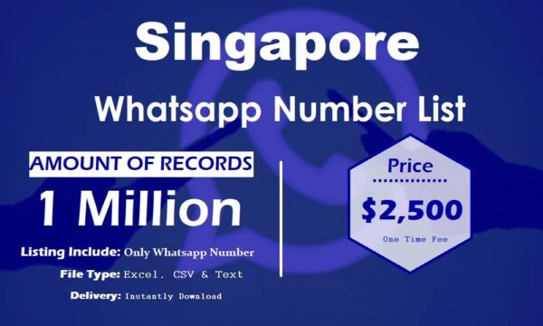 Singapore Customer service WhatsApp Data 3 Million