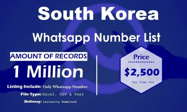 South Korea Customer service WhatsApp Data 50K