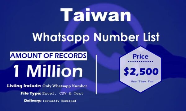 Taiwan Customer service WhatsApp Data 1 Million